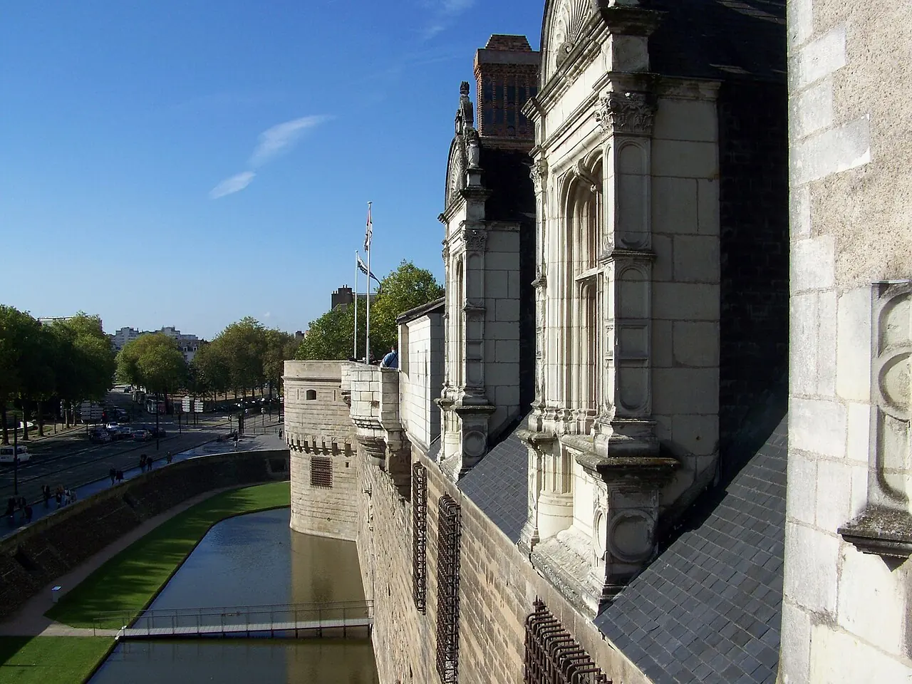 Remparts du château des ducs de Bretagne à Nantes